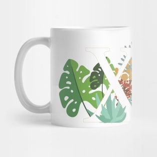 Plant Letter X Mug